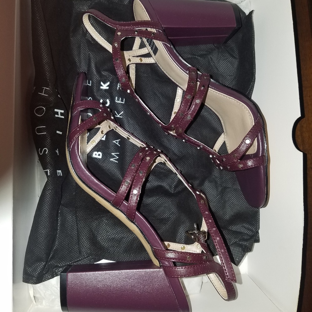 White House Black Market Polly Cabernet stud heel